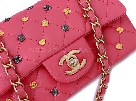 chanel dark pink rectangular mini